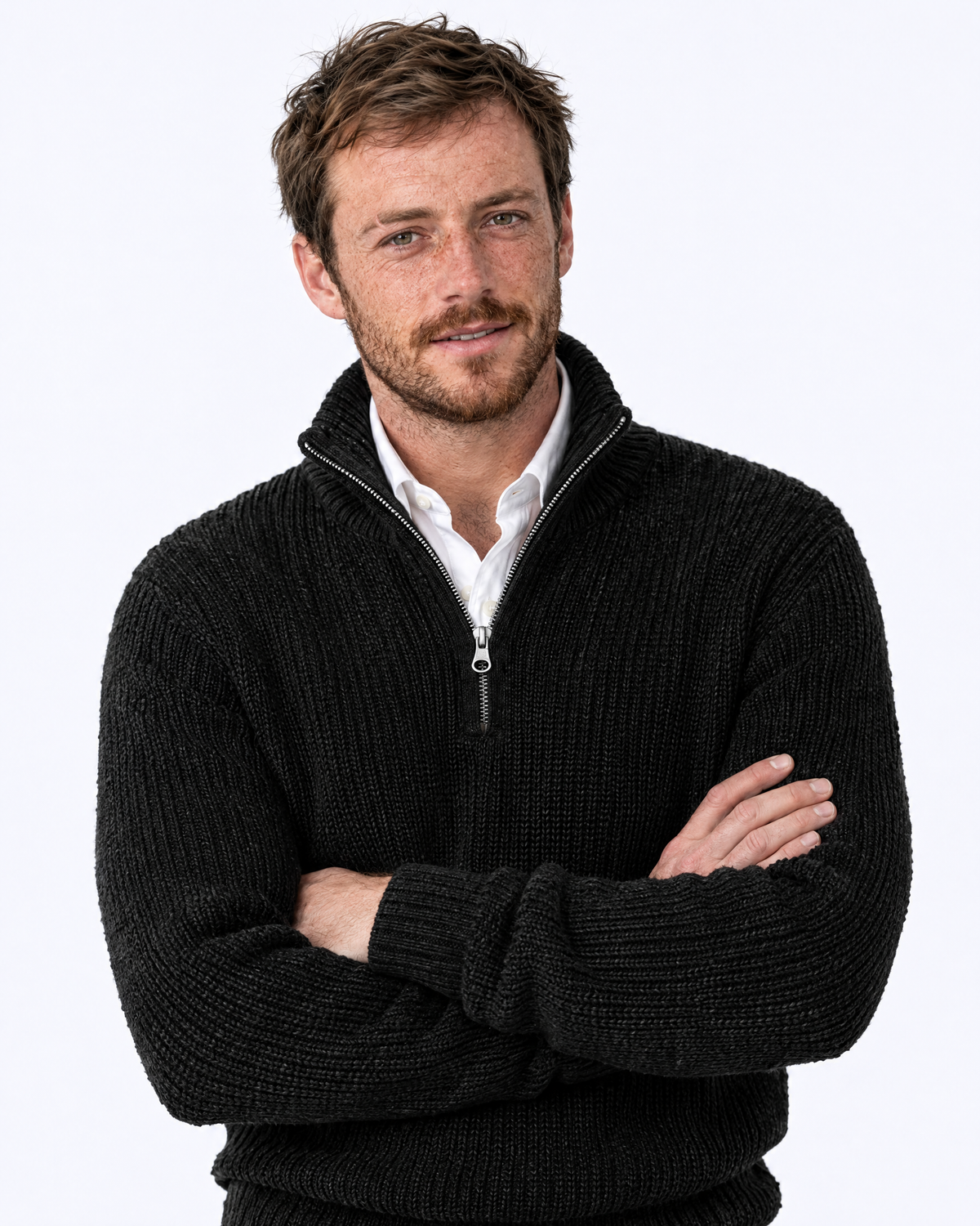 Merino Quarter-Zip Jumper