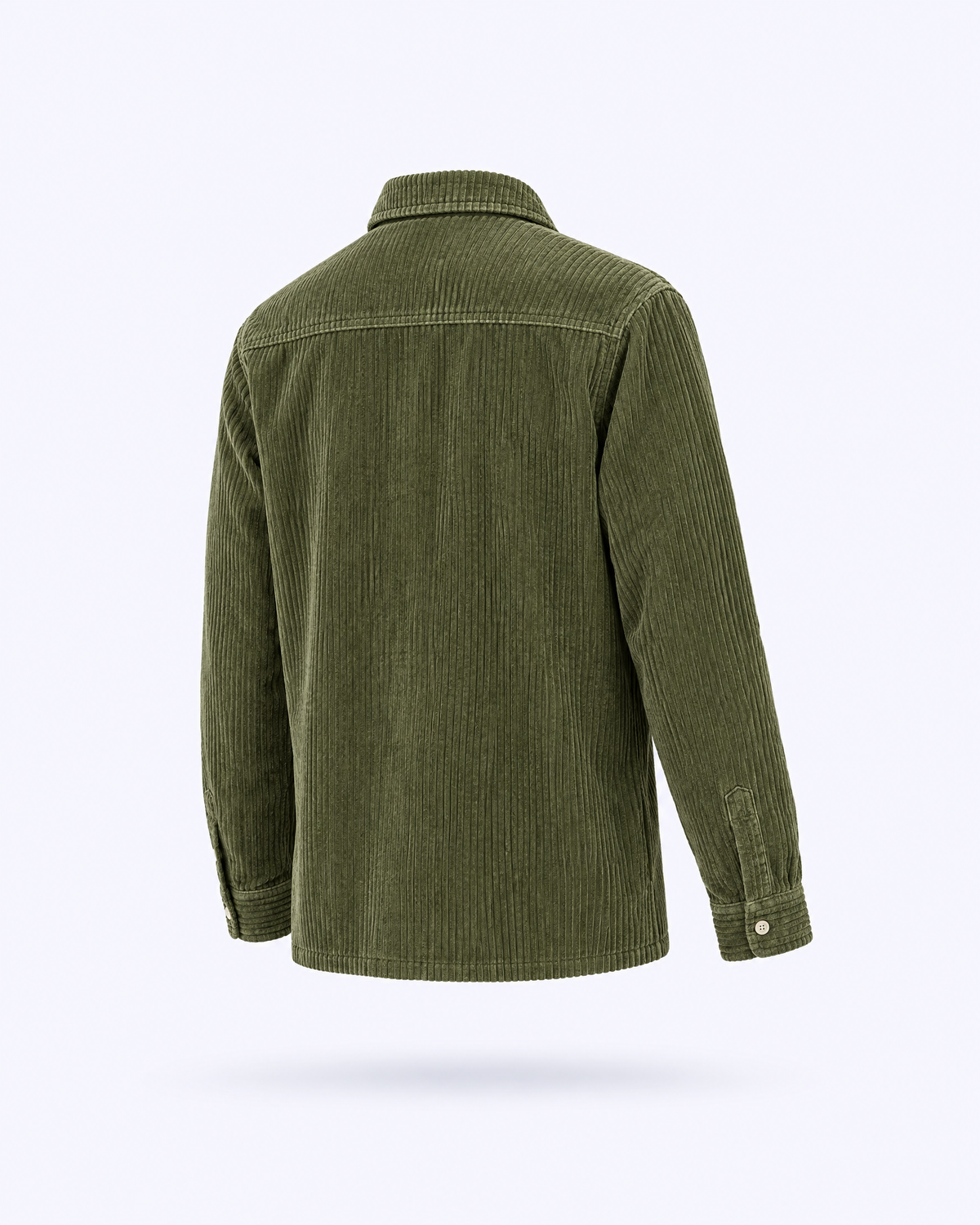 Corduroy Overshirt in olive