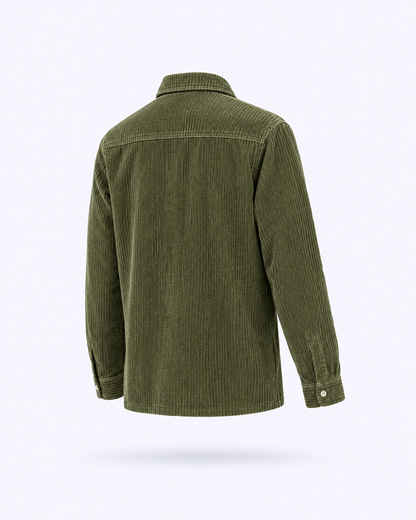 Corduroy Overshirt in olive